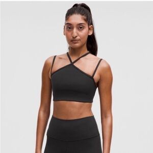 Lululemon Flow Y Strappy Bra Nulu *Light Support A-C Cups, Black - Size 10